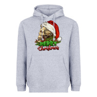 Heather Grey Merry Christmas Heavyweight Hoodie - RanaPortraitStore