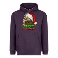 Plum Merry Christmas Heavyweight Hoodie - RanaPortraitStore