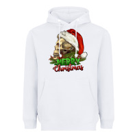 White Merry Christmas Heavyweight Hoodie - RanaPortraitStore
