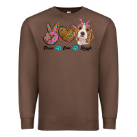 Chestnut peace love beagle Premium Sweatshirt - RanaPortraitStore