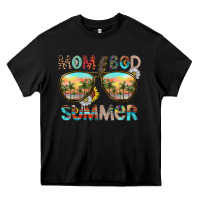 Black Mom Bad Summer Heavy Core Tee - CowhideDigitalArt