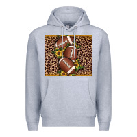 Heather Grey American football Premium Hoodie - JahusDesignShop