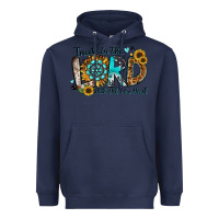 Navy trust in the lord with all your heart Heavyweight Hoodie - Zillion Design Studio