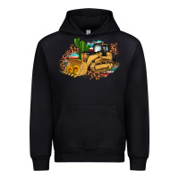 Black bulldozer leopard cactus sunflower Urban Hoodie - Artiststas