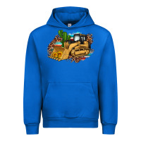 Cobalt bulldozer leopard cactus sunflower Urban Hoodie - Artiststas