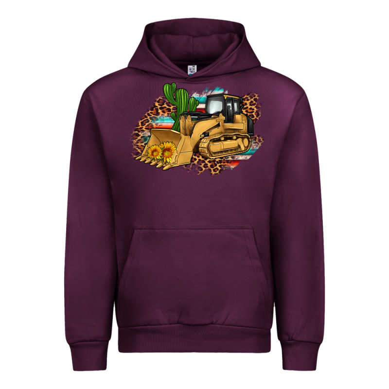 Bulldozer Leopard Cactus Sunflower Urban Hoodie by Artiststas | Teevron