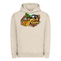 Pigment French Oak bulldozer leopard cactus sunflower Urban Hoodie - Artiststas