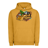 Pigment Peanut Butter bulldozer leopard cactus sunflower Urban Hoodie - Artiststas