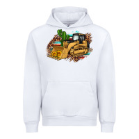 White bulldozer leopard cactus sunflower Urban Hoodie - Artiststas