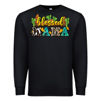 Black blessed mama Premium Sweatshirt - Zillion Design Studio