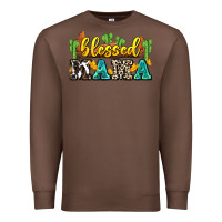 Chestnut blessed mama Premium Sweatshirt - Zillion Design Studio