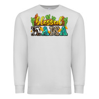 Dove Grey blessed mama Premium Sweatshirt - Zillion Design Studio