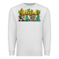 Oatmeal Heather blessed mama Premium Sweatshirt - Zillion Design Studio