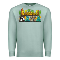Seafoam blessed mama Premium Sweatshirt - Zillion Design Studio