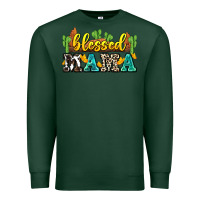 Sports Green blessed mama Premium Sweatshirt - Zillion Design Studio