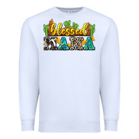 White blessed mama Premium Sweatshirt - Zillion Design Studio