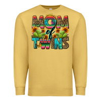 Antique Gold mom of twins Premium Sweatshirt - Zillion Design Studio