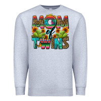 Heather Grey mom of twins Premium Sweatshirt - Zillion Design Studio