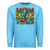 Ocean Blue mom of twins Premium Sweatshirt - Zillion Design Studio