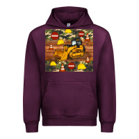 Mauve Wine bulldozer camouflage tumbler Urban Hoodie - Artiststas