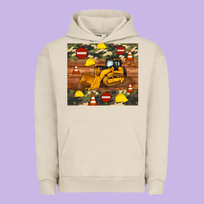 Bulldozer Camouflage Tumbler Urban Hoodie Designed By Artiststas