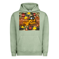 Pigment Oil Green bulldozer camouflage tumbler Urban Hoodie - Artiststas
