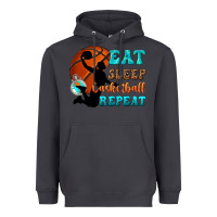 Smoke eat sleep basketball repeat Heavyweight Hoodie - texasbilliewilder