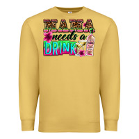 Antique Gold mama needs a drink Premium Sweatshirt - Zillion Design Studio