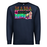 Navy mama needs a drink Premium Sweatshirt - Zillion Design Studio