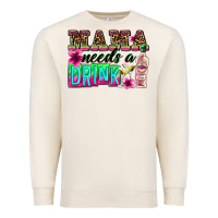 Sandshell mama needs a drink Premium Sweatshirt - Zillion Design Studio