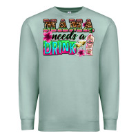 Seafoam mama needs a drink Premium Sweatshirt - Zillion Design Studio