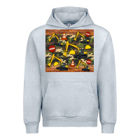 Heather Grey excavator camouflage Urban Hoodie - Artiststas