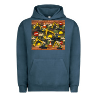 Pigment Midnight Navy excavator camouflage Urban Hoodie - Artiststas