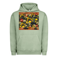 Pigment Oil Green excavator camouflage Urban Hoodie - Artiststas