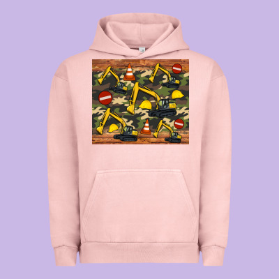 Excavator Camouflage Urban Hoodie Designed By Artiststas