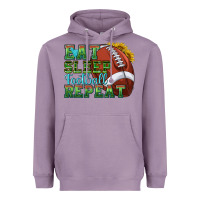 Lavender eat sleep football repeat Heavyweight Hoodie - texasbilliewilder