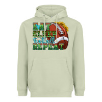 Eat Sleep Football Repeat Heavyweight Hoodie | Teevron