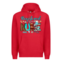 Red registered nurse Premium Hoodie - BundleAndBundleShop