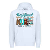 White registered nurse Premium Hoodie - BundleAndBundleShop
