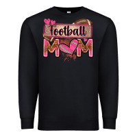 Black football mom with leopard Premium Sweatshirt - Zillion Design Studio
