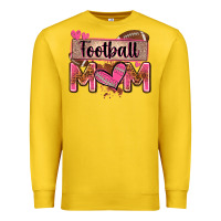 Lemon football mom with leopard Premium Sweatshirt - Zillion Design Studio