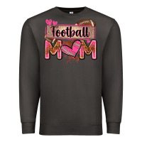 Smoke football mom with leopard Premium Sweatshirt - Zillion Design Studio