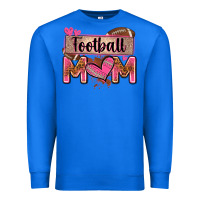 True Royal football mom with leopard Premium Sweatshirt - Zillion Design Studio