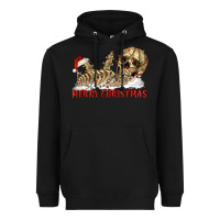 Black Merry christmas skeleton Heavyweight Hoodie - RanaPortraitStore