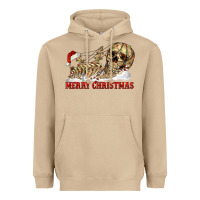 Mushroom Merry christmas skeleton Heavyweight Hoodie - RanaPortraitStore