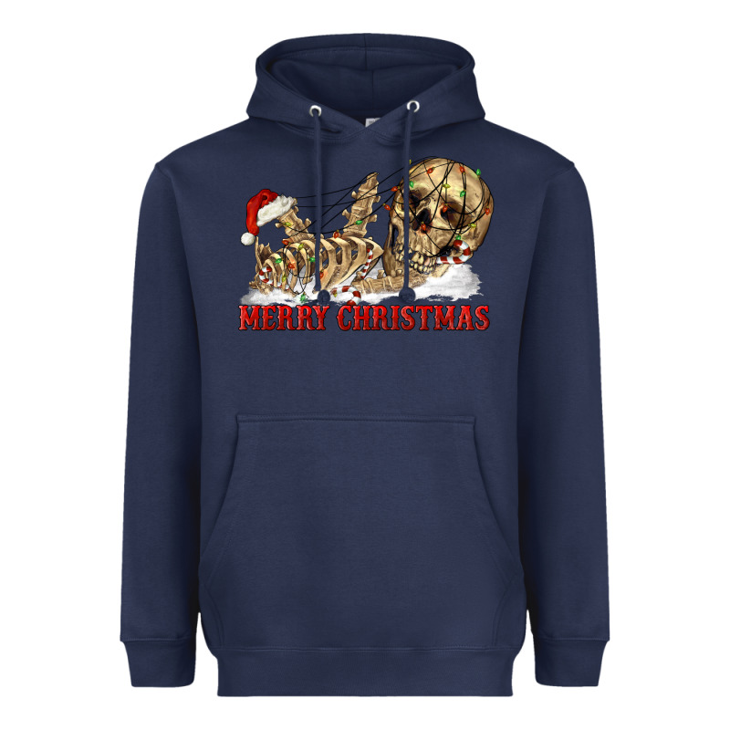 Merry Christmas Skeleton Heavyweight Hoodie by RanaPortraitStore | Teevron