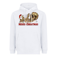 White Merry christmas skeleton Heavyweight Hoodie - RanaPortraitStore