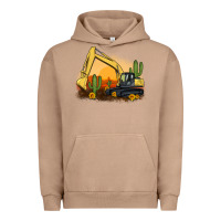 Pigment Burro excavator cactus sunflower sunset Urban Hoodie - Artiststas