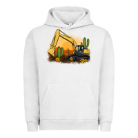 Pigment Lunar Rock excavator cactus sunflower sunset Urban Hoodie - Artiststas