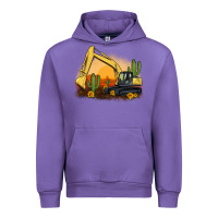 Tulip excavator cactus sunflower sunset Urban Hoodie - Artiststas